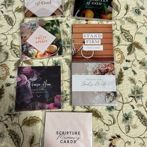 Lot of 7 The Daily Grace Co. Scripture Card Collections on Praise/Worship